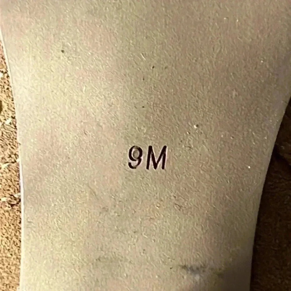 Gibson Latimer Perforated Suede Leather Slip On Mules Clog Heel Sandals Size 9 - Picture 7 of 7